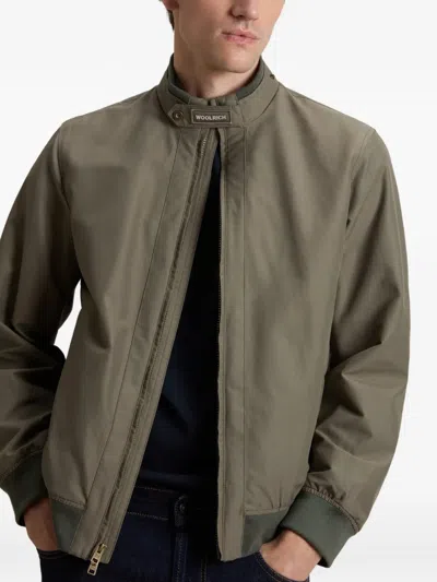 Woolrich Lewis Bomber Jacket In Brown