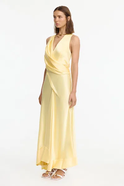 Acler Eastoncroft Maxi Dress In Yellow