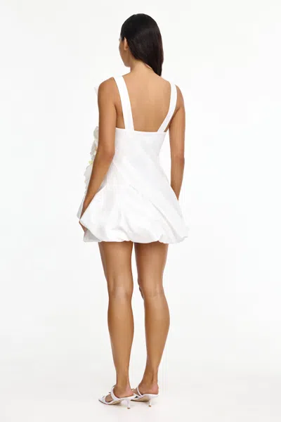 Acler Falldon Bubble Mini Dress In White