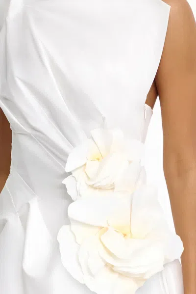 Acler Falldon Bubble Mini Dress In White