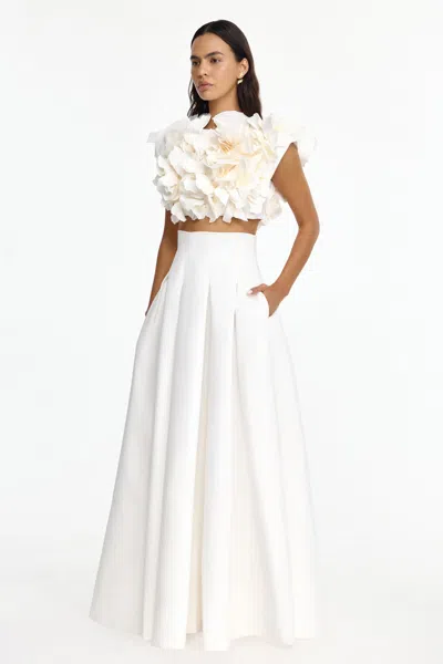 Acler Jackhill Floral Top In Neutral