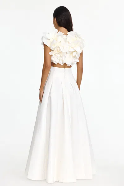Acler Jackhill Floral Top In Neutral