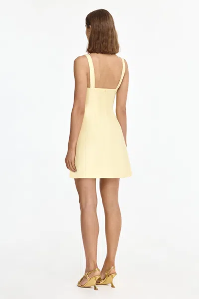 Acler Newcatton Cocktail Minidress In Yellow
