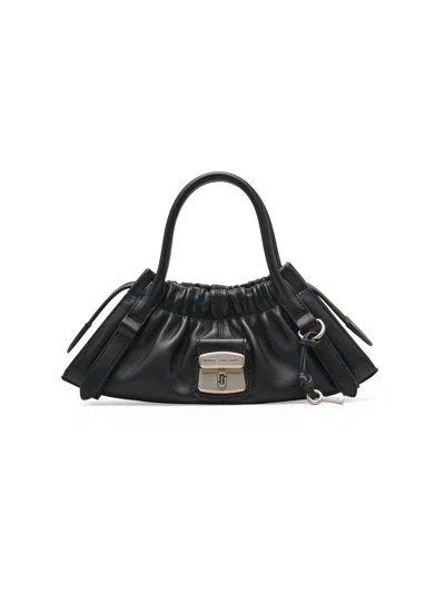 Marc Jacobs The Cristina Small Satchel Leather Cross-body Bag In Black