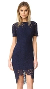 Lover Oasis Fitted Dress In Navy