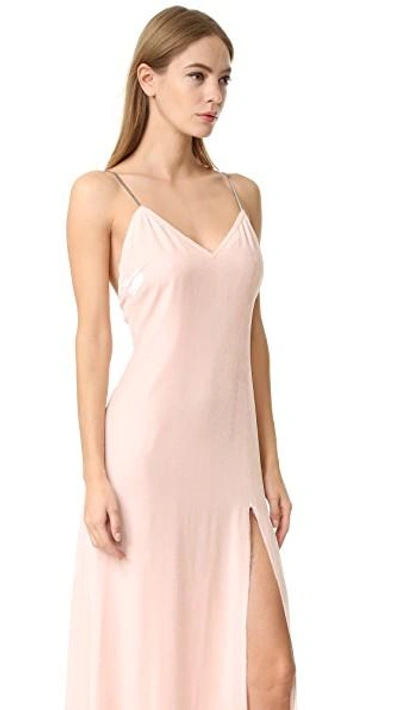 Shop Baja East Sleeveless Gown In Light Pink