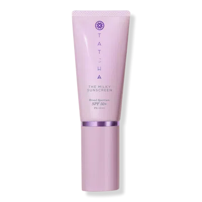 Tatcha Mini The Milky Sunscreen Broad Spectrum Spf 50+ With Encapsulated Ectoin + Vitamin E 0.5 Oz/15ml In Purple