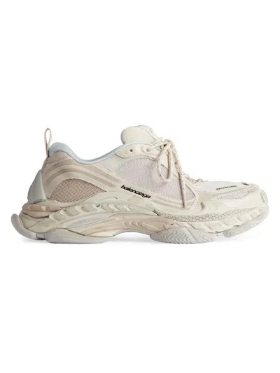 Balenciaga Triple S.2 Gandient Mesh And Nylon Inserts With Used-effect In White