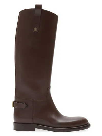 Burberry Cavalier Equestrian-knight Calf Leather Boots