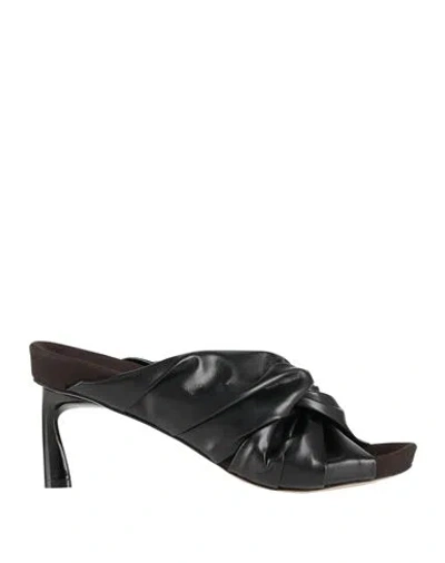 Stella Mccartney Woman Sandals Black Size 6 Textile Fibers In Black