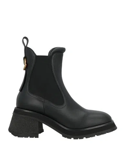 Moncler Gigi Embellished Leather Chelsea Boots In Black