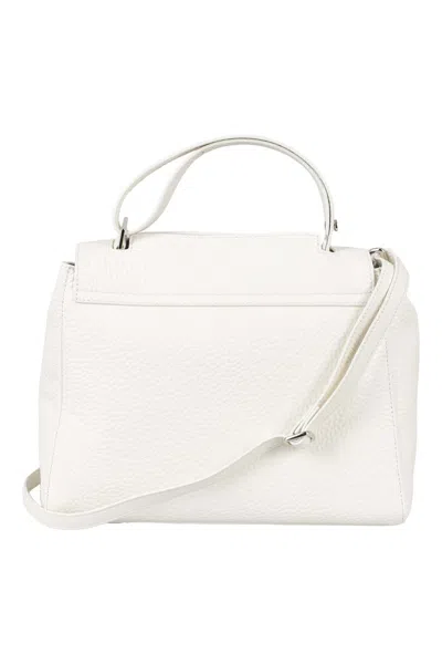 Orciani Logo Handbag In White