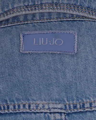 Liu •jo Liu Jo Buttoned Denim Jacket In Blue