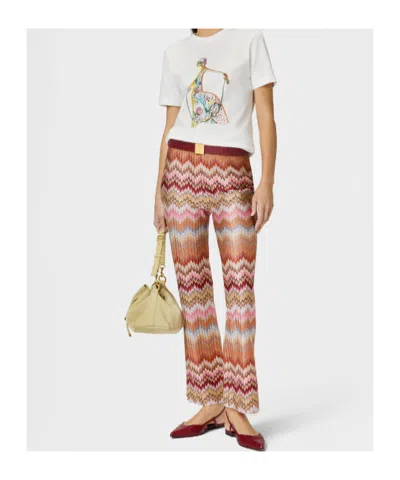 Missoni Chevron-pattern Trousers In Multi