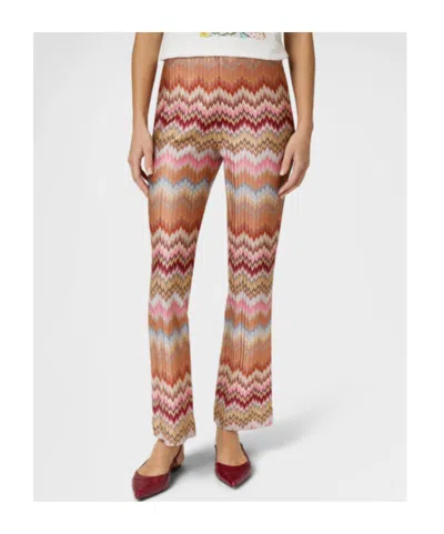 Missoni Chevron-pattern Trousers In Multi