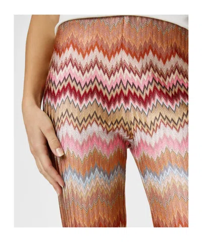 Missoni Chevron-pattern Trousers In Multi