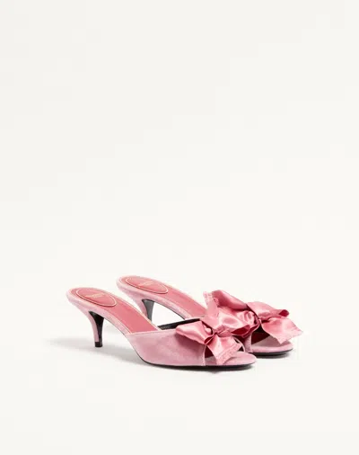 Valentino Garavani Marie A Velvet Slide Sandal 55mm Woman Pink 38