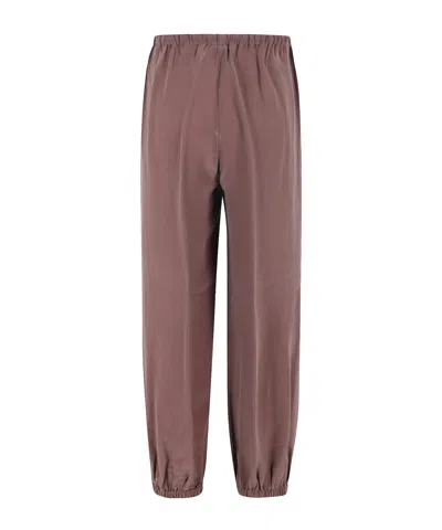 Seventy Drawstring Casual Pants In Brown