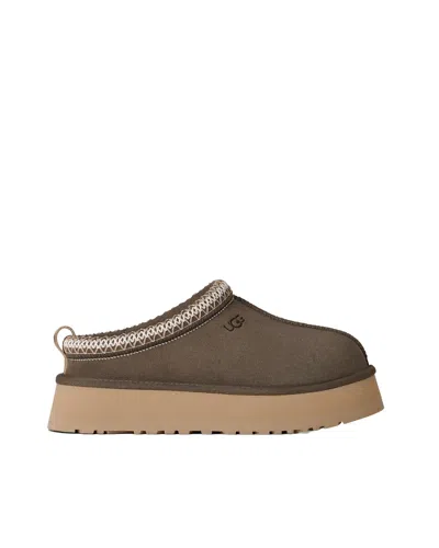 Ugg Patterned Platform Slippers In Brown