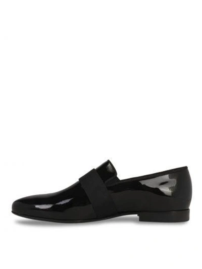 Shop Lanvin Strapped Loafers In Black