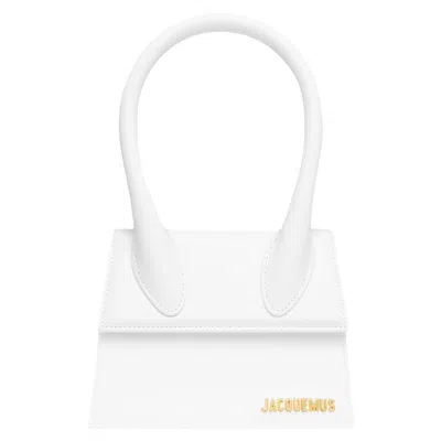 Jacquemus Women Le Grand Chiquito Leather Handbag In White