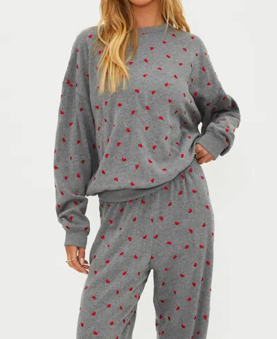Beach Riot Devyn Oversized Sweater In Gray