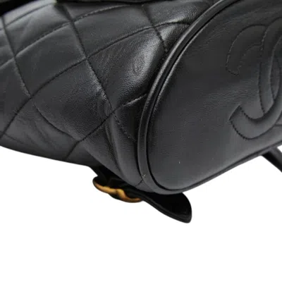 Pre-owned Chanel Black Leather Backpack ()