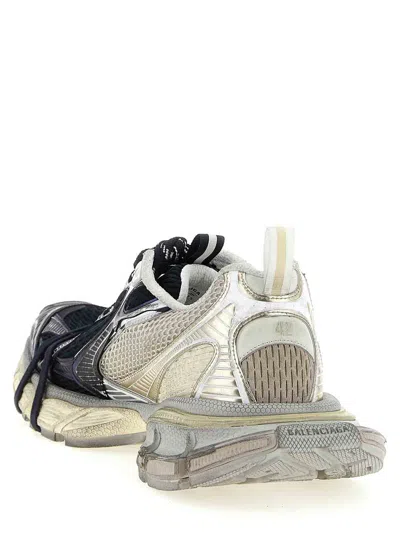 Balenciaga 3xl Split Logo Nylon And Mesh Sneakers In Multi