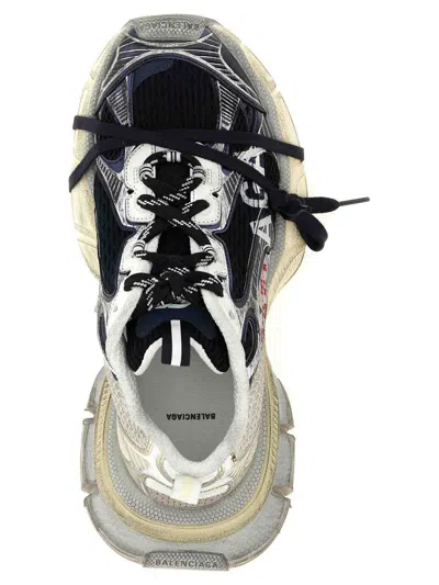 Balenciaga 3xl Split Logo Nylon And Mesh Sneakers In Multi