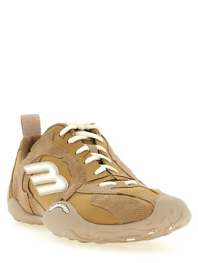 Balenciaga Monday Ultra Corduroy And Canvas Sneakers In Brown