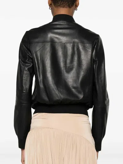 Bully Leather Jacket In Black