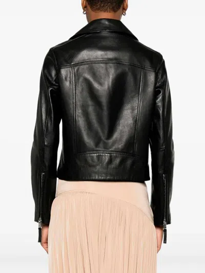 Bully Leather Jacket In Black