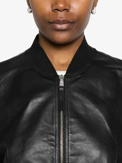 Bully Leather Jacket In Black