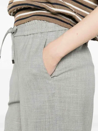 Berwich Drawstring Trousers In Gray