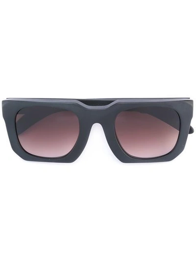 Shop Kuboraum Square Frame Sunglasses - Black