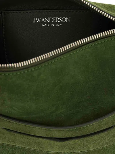 Jw Anderson W Anderson Womens Khaki Loafer Suede Shoulder Bag In Green