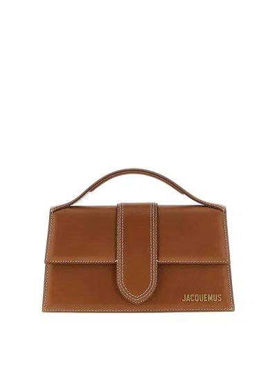 Jacquemus Le Grand Bambino Leather Crossbody Bag In Brown