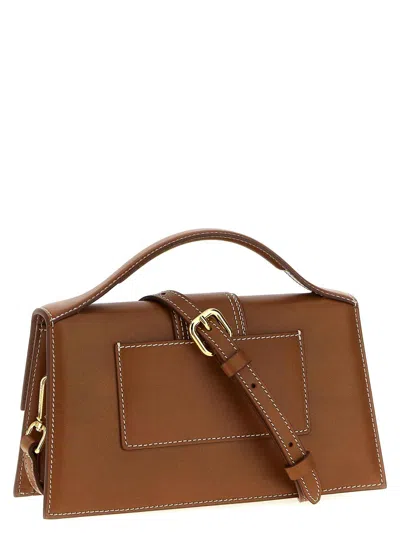 Jacquemus Le Grand Bambino Leather Crossbody Bag In Brown