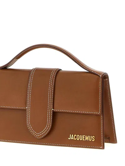 Jacquemus Le Grand Bambino Leather Crossbody Bag In Brown