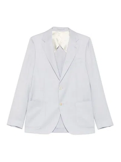 Lardini Patch-pocket Jacket In Gray