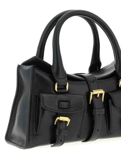 Mulberry Small Roxanne High Shine Leather Crossbody Bag In Black