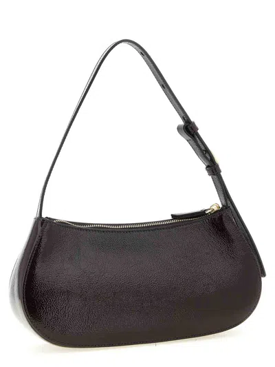 Mulberry Clovelly Shoulder Bag Adjustable Strap Design In Black