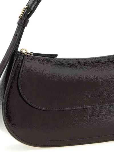 Mulberry Clovelly Shoulder Bag Adjustable Strap Design In Black