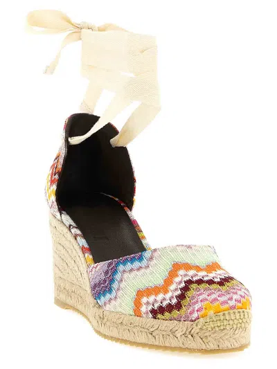 Missoni Eva 60 Striped Woven Espadrilles Sandals In Multi