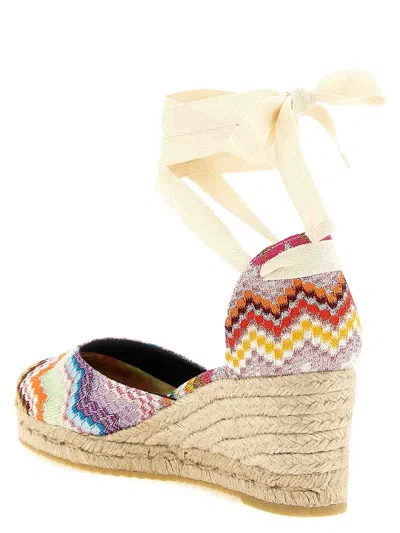 Missoni Eva 60 Striped Woven Espadrilles Sandals In Multi