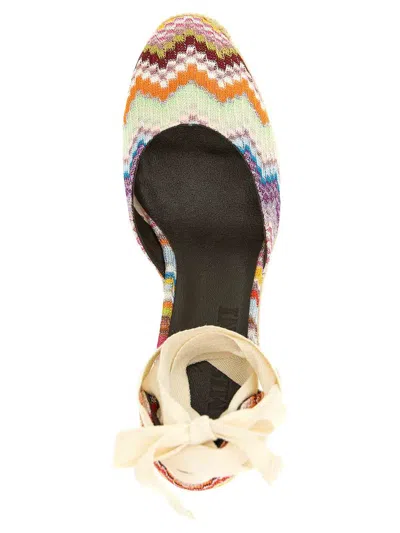 Missoni Eva 60 Striped Woven Espadrilles Sandals In Multi