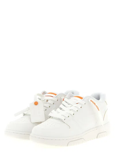 Off-white Out Of Office Molded Sneakers Orange In Metallic