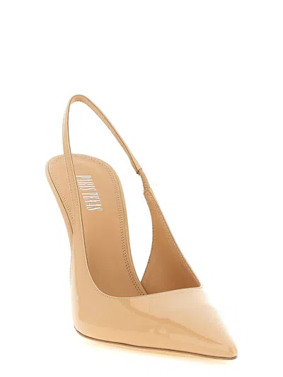Paris Texas Lidia Slingback Pumps Pointed Toe Stiletto In Brown