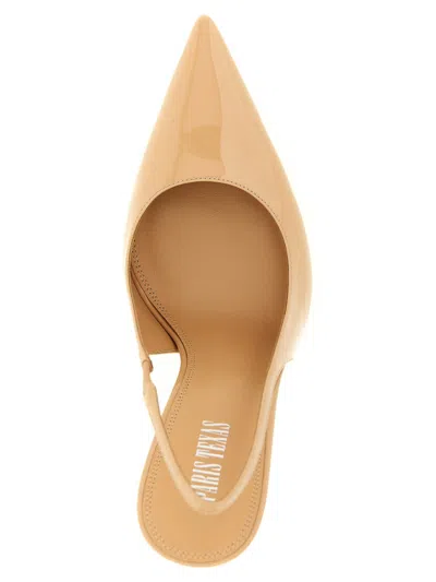 Paris Texas Lidia Slingback Pumps Pointed Toe Stiletto In Brown