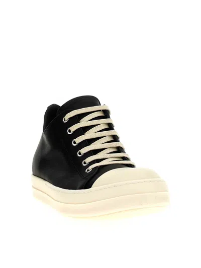 Rick Owens Women Blackwhite Lace Up Sneakers, 3.5 Luxury Sneakers For Women Darveys In Black